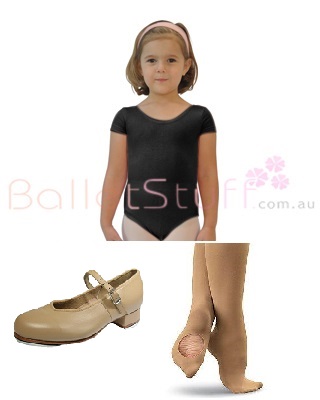 CDF Tap Pack : Shoes, Leotard & Tights-0