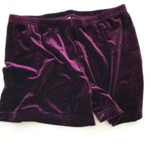 CLEARANCE Velvet Hot Shorts - Large Adult (14-16) - Plum-0
