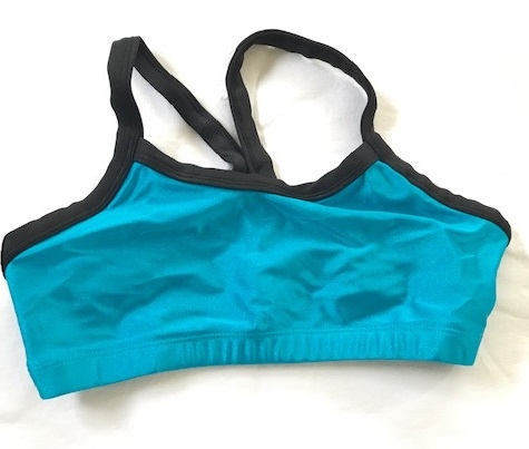 Lycra Crop Top - Turquoise- Size 2-3 (S) years-0