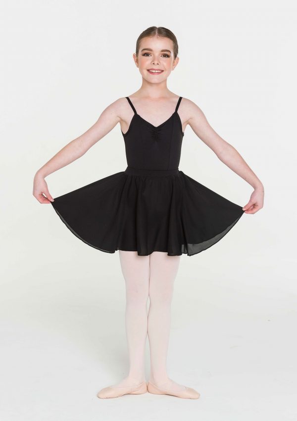STUDIO RANGE Children's Tactel Full Circle Skirt - 10-12 years (XL) black or pink-0